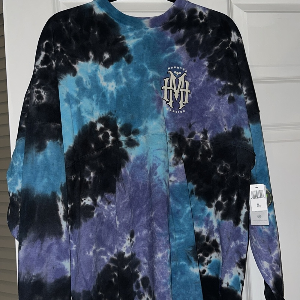 Disney Parks The Haunted Mansion Tie-Dye Spirit Jersey Shirt Small